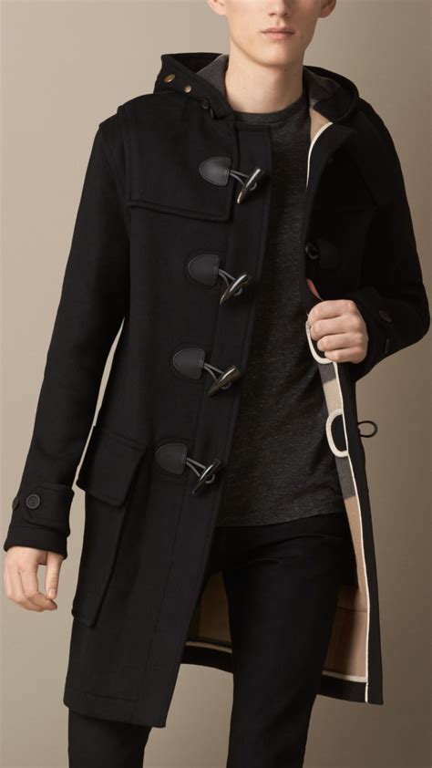 burberry duffle coat mens uk|Burberry merton duffle coat.